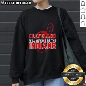 Awesome Cleveland Indians sweatshirt featuring team logo, perfect for fans celebrating the Indians legacy.
