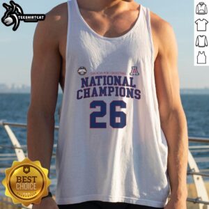 Premium NCAA Division I Men's Basketball Arizona 26 National Champions tank top showcasing team pride and style.
