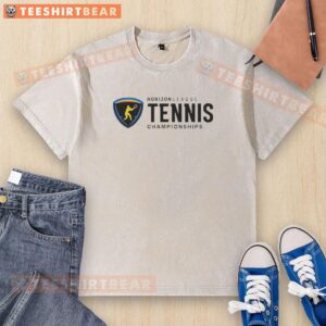 Alt Text: Top Horizon League Tennis Championships washed t-shirt featuring vibrant colors and sporty design.