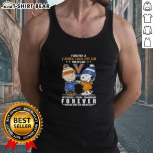 Official Virginia Cavaliers Snoopy and Charlie Brown Forever a Fan tank top, perfect for loyal fans win or lose.