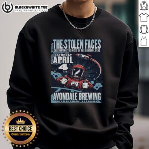 Awesome The Stolen Faces 4-4-2026 Birmingham AL poster sweatshirt featuring vibrant design and event details.