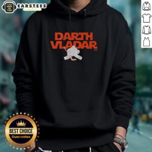 Original Dan Vladar Darth Vladar Hoodie featuring a unique design inspired by the popular Star Wars character.