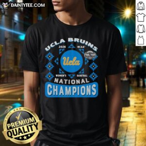 Alt Text: Official UCLA Bruins NCAA Women's Basketball 2026 Final Four National Champions T-Shirt showcasing team pride and victory.