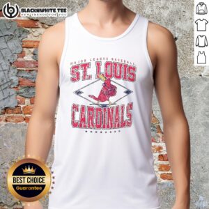 St. Louis Cardinals Major League Baseball tank top featuring Cooperstown diamond design, perfect for fans and summer wear.