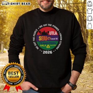 Alt Text: Pretty Utla Seiu Aala Labor Movement Sweatshirt featuring bold graphics and a comfortable fit for supporters.