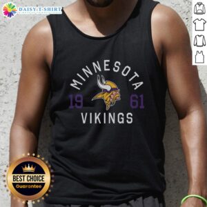 Pretty Minnesota Vikings Heritage Print Tank Top featuring vibrant team colors and stylish design for fans.