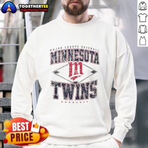 Official Minnesota Twins Major League Baseball Cooperstown Diamond Sweatshirt featuring team logo and stylish design.