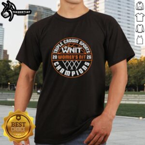 Retro Marshall Thundering Herd Women's NIT 2026 National Champions T-shirt featuring vibrant team colors and logo.