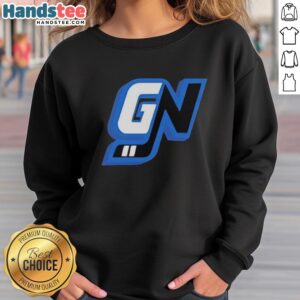 Premium Game Notes sweatshirt featuring stylish initials logo design, perfect for casual wear and gaming enthusiasts.