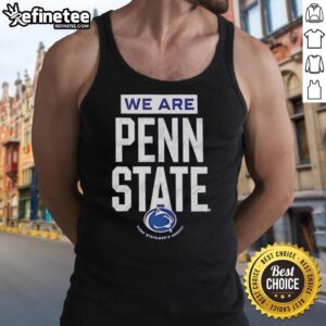 Stylish Penn State Nittany Lions hockey logo tank top in blue, perfect for fans and sports enthusiasts.