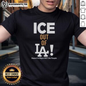 Nice Los Angeles Dodgers Ice Out Of LA T-Shirt featuring bold graphics and a stylish design perfect for Dodgers fans.