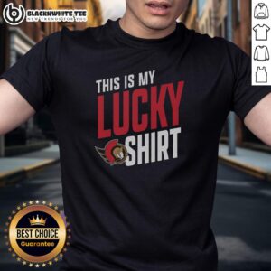 Nice Ottawa Senators This Is My Lucky T-Shirt featuring team colors and logo, perfect for fans and game day attire.