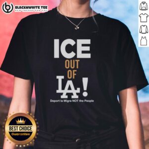 Stylish Los Angeles Dodgers ice-out tee for ladies, featuring vibrant team colors and comfortable fit, perfect for fans.