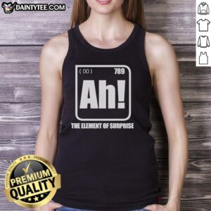 Stylish Nice-Ah The Element Of Surprise Tank Top in vibrant colors, perfect for casual summer outfits and unique fashion statements.