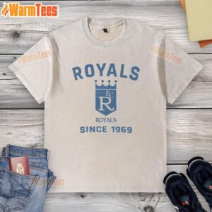 Premium Kansas City Royals Cooperstown Duster Washed T-Shirt in vibrant colors, perfect for baseball fans and collectors.