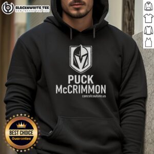 Nice Puck McCrimmon Vegas Golden Knights logo hoodie featuring vibrant team colors and stylish design.
