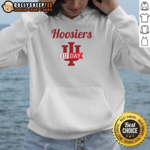 Top Hoosiers IU Day Hoodie featuring vibrant colors and the iconic Indiana University logo, perfect for fans and alumni.