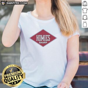 Original Homies Sharp Logo Ladies Tee - stylish womens t-shirt featuring a bold logo design for casual wear.