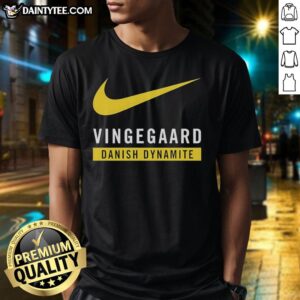 Hot Jonas Vingegaard Danish Dynamite T-Shirt featuring bold graphics and vibrant colors, perfect for cycling fans.