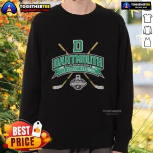 Nice Dartmouth Big Green 2026 NCAA Division I Men's Ice Hockey Regional sweatshirt in green with logo and sporty design.