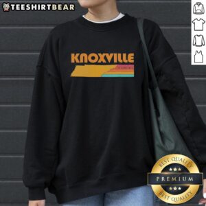 Cozy Awesome Knoxville Tennessee sweatshirt displayed on a wooden table, perfect for casual wear and showing local pride.