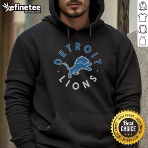 Stylish Nice Detroit Lions Circle Hoodie featuring team colors and logo, perfect for fans and casual wear.