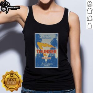 Awesome April 7-8, 2026 Thunder Los Angeles poster on a stylish tank top showcasing vibrant design and event details.