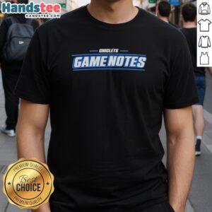 Premium Game Notes Initials T-Shirt featuring stylish design and comfortable fit, perfect for gaming enthusiasts.