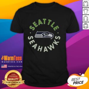 Nice Seattle Seahawks Circle T-Shirt featuring vibrant team colors and logo for fans and casual wear.