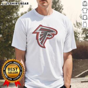 Original Atlanta Falcons Rivet Logo T-Shirt featuring the iconic team logo on a stylish, comfortable fabric.