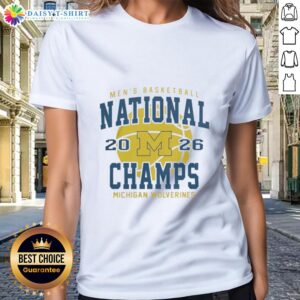 Nice Michigan Wolverines 2026 NCAA Men's Basketball National Championship Game tee for ladies in Indianapolis, Indiana.
