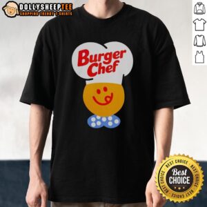 Official Vintage Burger Chef T-Shirt featuring classic logo and retro design, perfect for burger lovers and collectors.