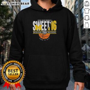 Nice Michigan Wolverines NCAA Women's Sweet 16 2026 Men's March Madness Four It All Hoodie in blue and maize.