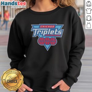 Top Big3 Chicago Triplets logo sweatshirt featuring vibrant colors and unique design for fans and sports enthusiasts.