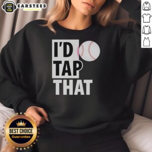 Stylish Original Id Tap That Baseball Graphic Sweatshirt featuring a bold baseball design, perfect for sports fans.