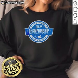 Alt Text: Original NJCAA 2026 Division I Men's Tennis Championships logo on a stylish sweatshirt for fans and players.