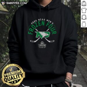 Top North Dakota Men's Hockey 2026 Frozen Four Hoodie featuring team colors and logo, perfect for fans and supporters.