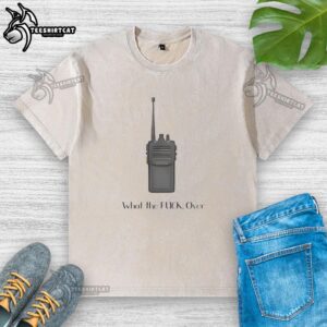 Premium Vertex Standard Vx-451 'What The Fck' Over Washed T-Shirt in stylish design and trendy faded look.
