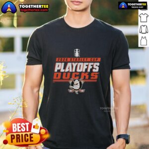 Awesome Anaheim Ducks NHL 2026 Stanley Cup Playoffs T-Shirt featuring team logo and vibrant colors for fans.