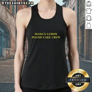 Premium Mamas Lemon Pound Cake Crew Tank Top featuring a vibrant design, perfect for casual summer wear.