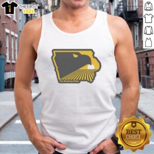 Nice The Hawkeye State Iowa tank top featuring a stylish design celebrating Iowa pride and fashion for casual wear.