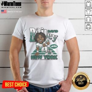 Awesome New York Jets David Bailey T-Shirt featuring bold team colors and logo, perfect for fans and game day wear.