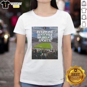 Alt Text: Denver Summit FC Ladies Tee showcasing stylish women's sports apparel for fans of women's sports.