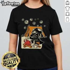 Premium Under Death Stars Ladies Tee featuring a stylish design of stars and a comfortable fit for women.