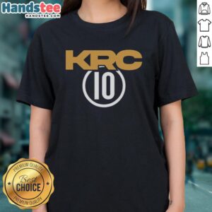 Alt Text: Premium KRC Ten Ls Ladies Tee in soft cotton, perfect for casual wear and stylish outfits.