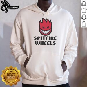 Original Spitfire Wheels logo hoodie featuring a vibrant design, perfect for skate enthusiasts and casual wear.