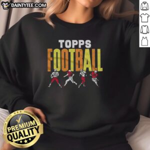Good Topps Football Multicolor Sweatshirt featuring vibrant colors and sporty design, perfect for football fans.
