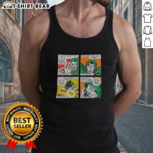 Good Doctor Doom Special Herbs Album comic tank top featuring vibrant artwork and iconic Marvel characters.