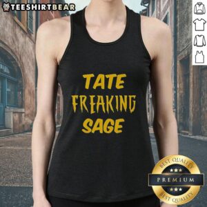 Premium Tate Freaking Sage Tank Top in soft fabric, perfect for casual wear and summer outfits.