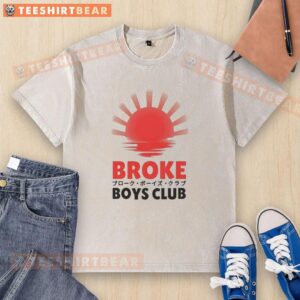 Alt Text: Awesome Broke Boys Club washed t-shirt in casual style, perfect for streetwear enthusiasts and everyday comfort.
